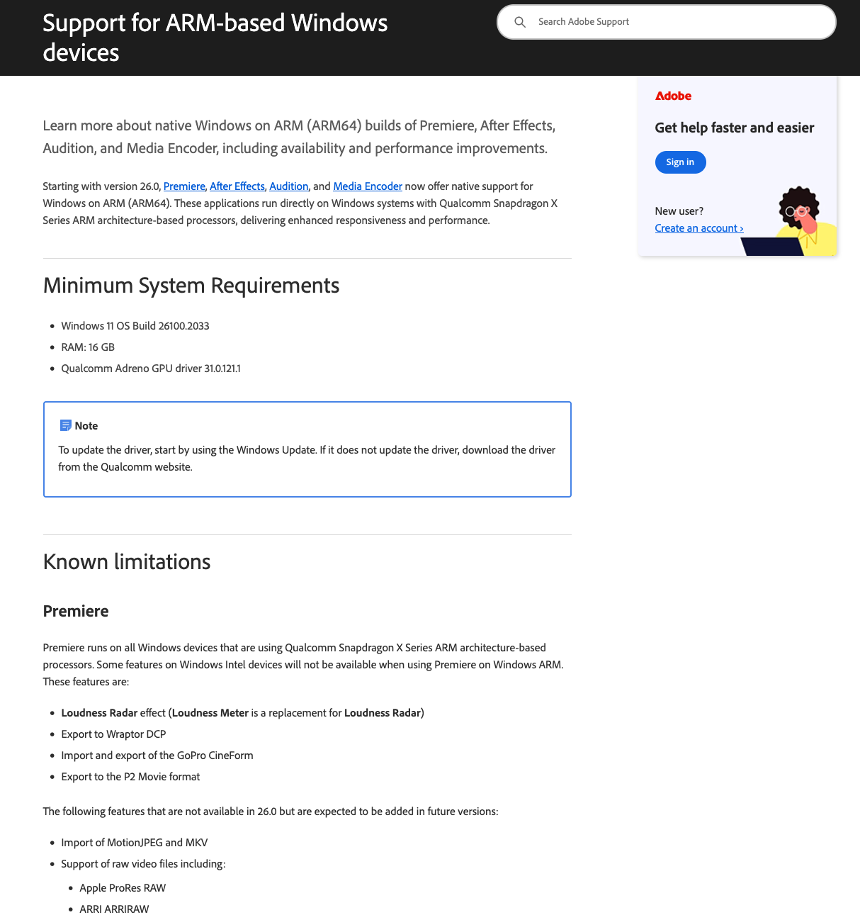 Adobe 26.0版本更新上线 原生支持Windows on ARM 高通骁龙设备可直装